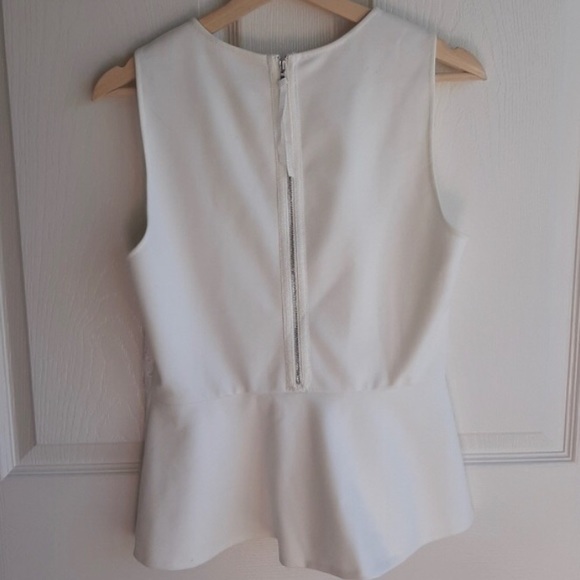 Rebecca Taylor Peplum Top in Cream - Picture 6 of 6